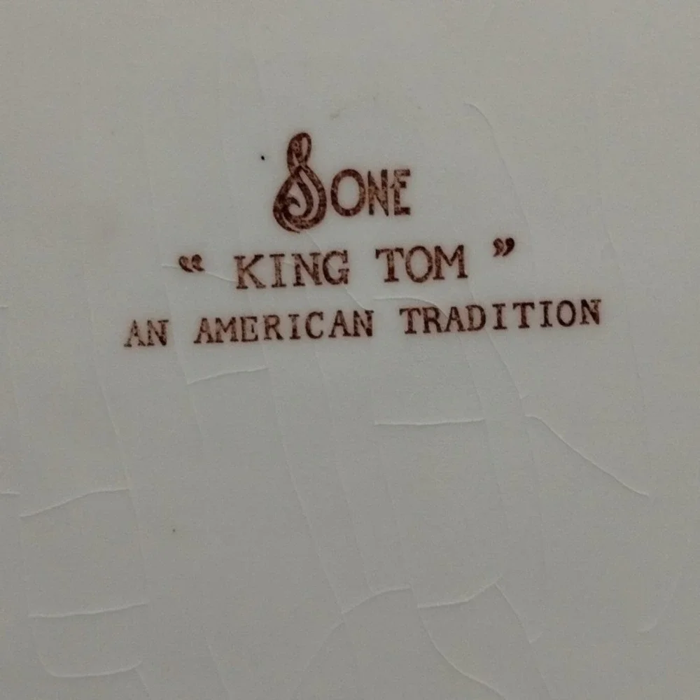 Stone King Tom Turkey Serving Platter Oval American Tradition Thanksgiving Decor